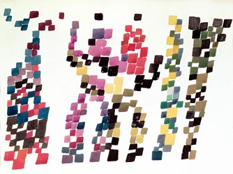 Quadrate, die eine Gruppe von Menschen darstellen, 1920